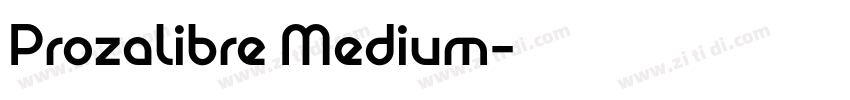 Prozalibre Medium字体转换